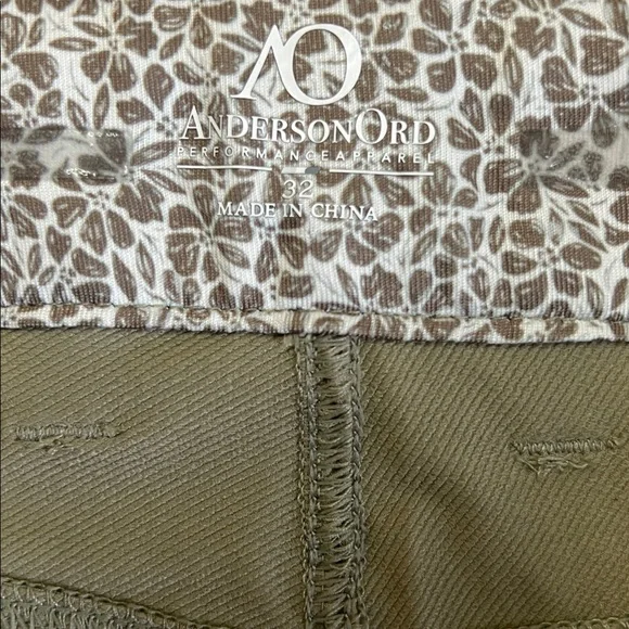 NEW Anderson ORD AO Westerling Technical Performance Pant Khaki Heather 32 x 30